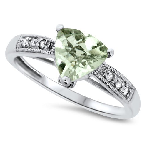 Green Amethyst Ring – Direct Diamond Importers