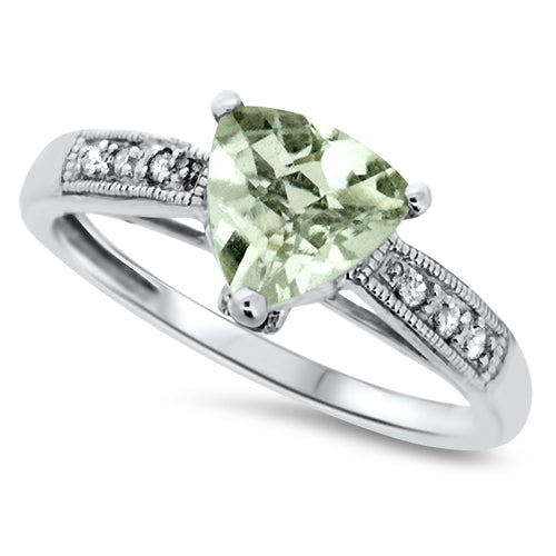 Green Amethyst Ring
