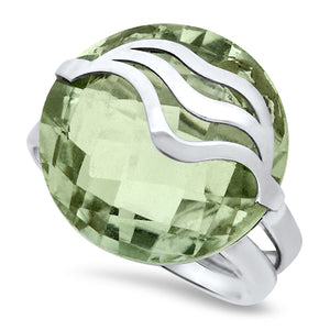 Green Amethyst Ring