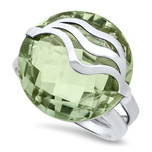 Green Amethyst Ring