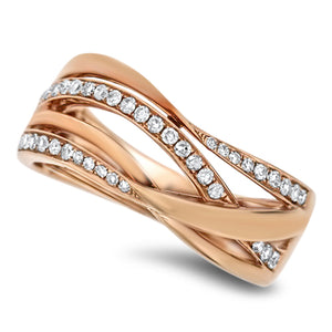 Rose Gold Fashion Diamond Ring