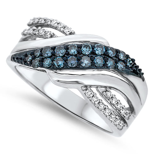 Blue Diamond Ring