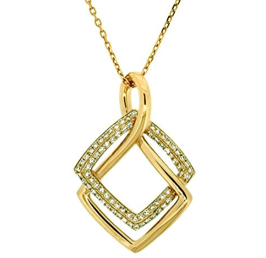 Yellow Gold Diamond Pendant