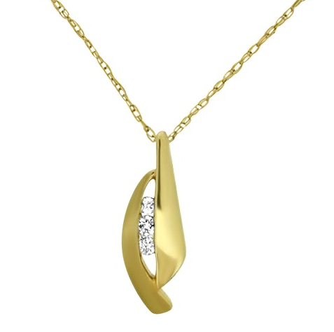 Yellow Gold Diamond Pendant