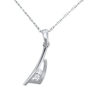 White Gold Diamond Pendant
