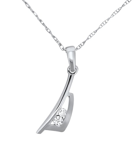 White Gold Diamond Pendant