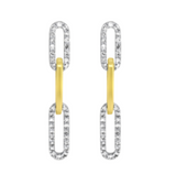 Paperclip Diamond Earrings