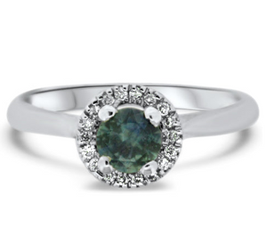 Montana Sapphire and Diamond Ring