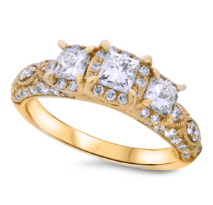 Three Stone Diamond Ring