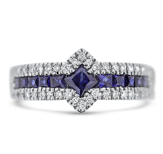 Sapphire & Diamond Ring