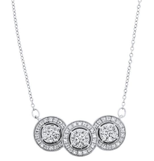 Past Present Future Diamond Necklace