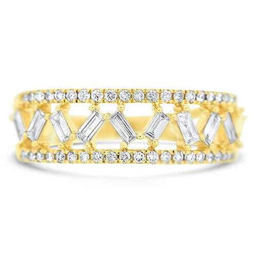 Yellow Gold Diamond Fashion Ring